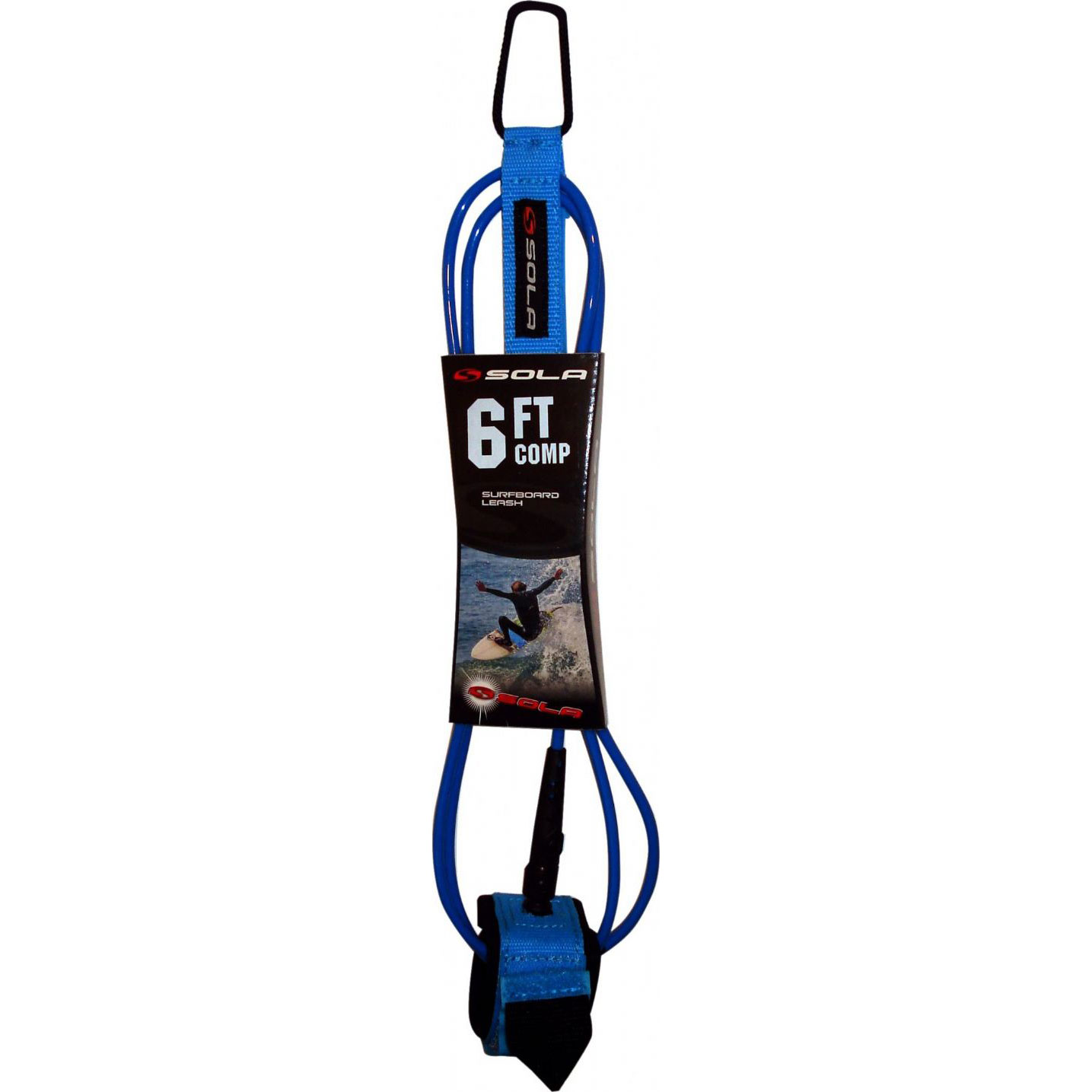 Sola 6Ft X 5Mm Competition Surfboard-Leine - Blau