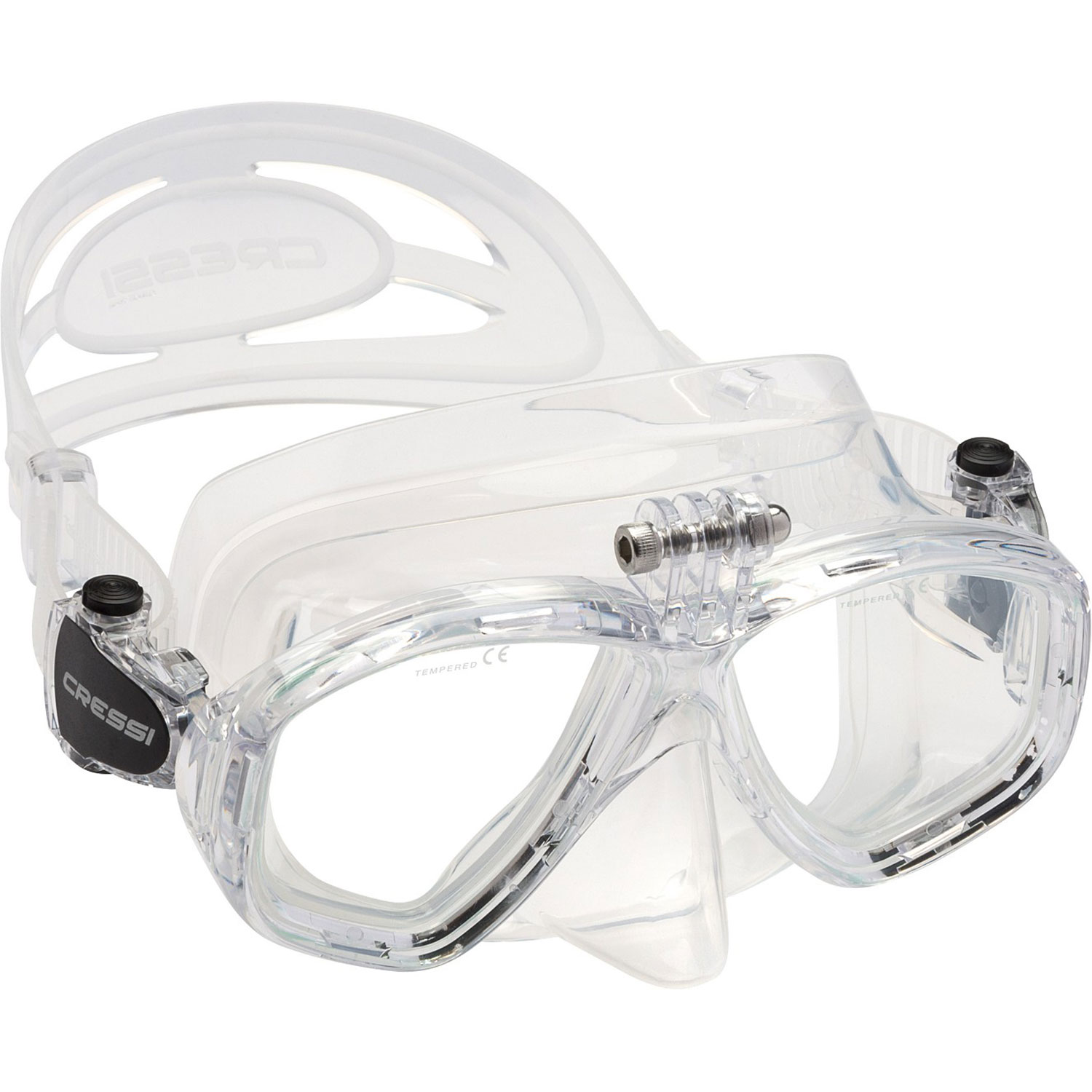 Cressi Action & Dry Schnorcheln Set Erwachsene Unisex Maske Tasche enthalten 