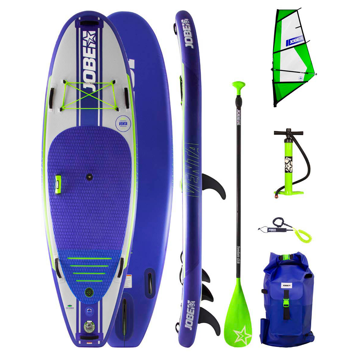 Jobe Venta 9.6 Aufblasbares Paddle Board Mit Venta Sup Sail 2023