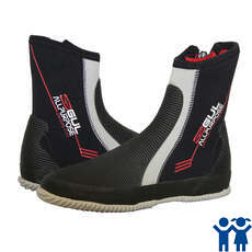 Gul Todos Los Fines De 5Mm Traje De Buceo Vela J?nior Botas - Negro / Plata
