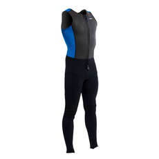 Gul Respuesta Long John 3Mm Traje Para Hombre - Negro / Cyan [M Alto]