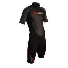 Gul Response Flatlock Shorty 3/2mm Mens Wetsuit - Black/Graphite