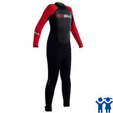 Gul Respuesta Flatlock Vapor 3 / 2Mm Junior Traje - Negro / Rojo