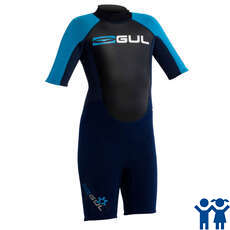 Gul Response Summer Shorty 3/2mm Junior Wetsuit - Navy/Elec