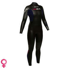 Gul Donne Waterman 5/4 Millimetri Triathlon Wetsuit - Blk / Mul