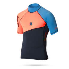 Mystic Crossfire Kurzarm Rashvest - Coral