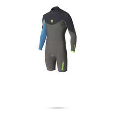 Muta Crossfire 3/2 Gbs Longarm Shorty Backzip Wetsuit - Grigio