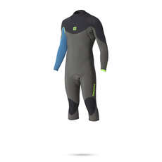 Muta Crossfire 4/3 Gbs Shortleg Longarm Backzip Wetsuit - Grigio