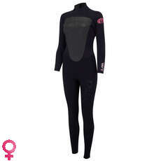 Tier Womens Lava 4/3 Blindstich Wetsuit - Schwarz Tier Womens Lava 4/3 Blindstich Wetsuit - Schwarz