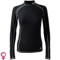 Gill Womens Pro Rash Chaleco De Manga Larga - Negro