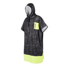 Mystic Allover Print Poncho / Fleece / Wickelrobe - Lime Mystic Allover Print Poncho / Fleece / Wickelrobe - Lime