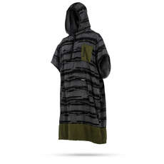 Mystic Allover Drucken Poncho / Fleece / Wechselnde Robe - Grau Mystic Allover Drucken Poncho / Fleece / Wechselnde Robe - Grau