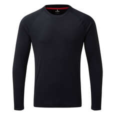 Gill Mens UV Tec Crew Neck Long Sleeve Tee  - Navy