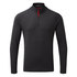 Gill Mens Uv Tec - Langärmliges T-Shirt Mit Reißverschluss - Charcoal