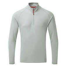 Футболка Gill Mens Uv Tec С Длинным Рукавом На Молнии - Серый