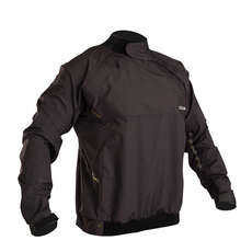 Gul Gamma Taped Zip-Neck Spray Top - Schwarz