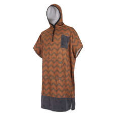 Mystic Allover Imprimé Poncho / Fleece / Robe Changeante - Seal Brown