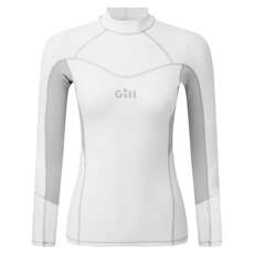 2023 Gill Womens Pro Rash Weste Langarm - Weiß - 5020W