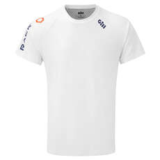 2023 Gill Race Kurzarm T-Shirt - Weiß - Rs36