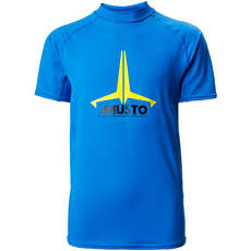 Musto Jugendabzeichen Uv Ss Fast Dry Hautausschlagschutz - Brilliant Blue 80802