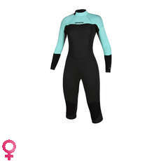 Mystic Donna Marca 3 / 2Mm Chiusura Posteriore Con Cerniera Piatta Longarm Shortleg - Verde Menta