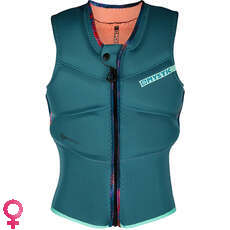 Gilet Impact Mystic Diva Kite Surf Con Zip Frontale - Verde Acqua