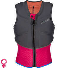 Gilet Impact Mystic Womens Diva Kite Surf Con Zip Frontale - Phantom Grey