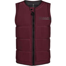 Mystic STAR Wake Boarding Front-Zip Impact Vest - Oxblood Red