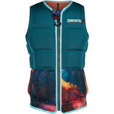 Mystic Womens Diva Wake Boarding Front-Zip Impact Weste - Teal