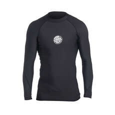 Rip Curl Flashbomb Manica Lunga Polypro Thermal Rash - Nero
