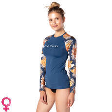 Rip Curl Damen Ls Uv Rash Top - Sunsetter Blau - Wlu9Lw Rip Curl Damen Ls Uv Rash Top - Sunsetter Blau - Wlu9Lw
