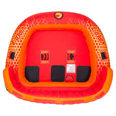 Connelly Viper 3 Rider Two Way Tow Cock Tube Tube - Rosso