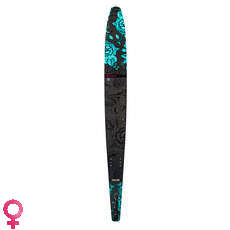 Radar Lyric Graphite Water Ski - Carbon / Floral / Blue