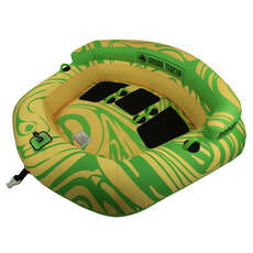 Radar Teacup 3 Person Towable Tube - Giallo / Verde