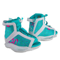 Ronix Girl's August Wakeboard Boot - White / Pink / Blue Orchid