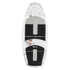 Ronix Kid's Super Sonic Space Odyssey Powertail Wakesurf - Blanco / Naranja