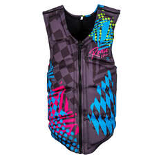 Gilet Wake Ronix Party Athletic Cut Impact - Nero / Rosa / Blu