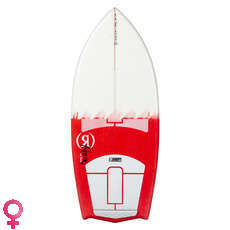 Ronix Flyweight Bat Tail Thruster Hybrid Wakesurf Para Mujer - Rosa / Blanco