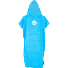 Alder Junior Terry Cotton Poncho Wickelgewand  - Blau