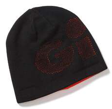 Gill Reversible Knit Beanie  - Schwarz / Orange Ht48