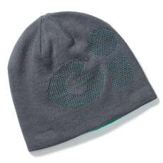 Gill Reversible Knit Beanie  - Grigio / Turchese Ht48