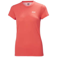 Helly Hansen Damen Lifa Active Solen T-Shirt  - Hot Coral 49353