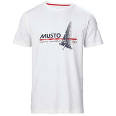 2023 Musto Ocean Born Camiseta Blanca 82060