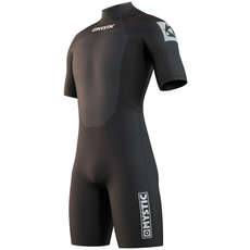 Mystic Brand 3/2mm Back-Zip  Shorty Wetsuit 2023 - Black 210316