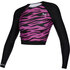 Mystic Womens Diva Longsleeve Crop Rash - Schwarz / Pink 210269