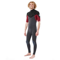 Traje De Neopreno Con Cremallera En El Pecho Rip Curl Dawn Patrol Perf 2 / 2Mm Ss - Maroon Wsm9Ym