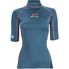 Sola Damen Kurzarm-Hautausschlagweste - Blau / Pink A1742 Sola Damen Kurzarm-Hautausschlagweste - Blau / Pink A1742