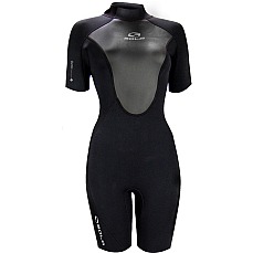 Sola Womens Ignite 3 / 2Mm Shorty Neoprenanzug - Volcanic Black A1722 Sola Womens Ignite 3 / 2Mm Shorty Neoprenanzug - Volcanic Black A1722