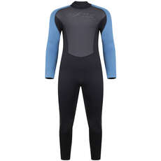 Traje De Neopreno Typhoon Swarm3 3 / 2Mm Back Zip  - Negro / Azul Acero 250981