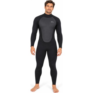 Typhoon Storm3 3 / 2Mm Neoprenanzug Mit Reißverschluss Hinten - Schwarz 250773